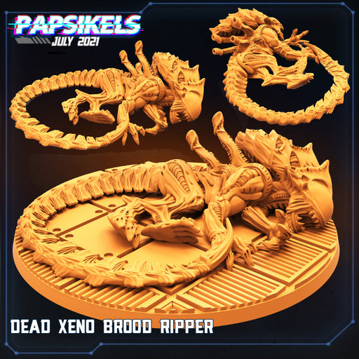 Dead Xeno Brood Ripper | Aliens Vs Humans III | Sci-Fi Miniature | Papsikels TabletopXtra