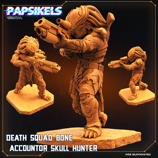 Death Squad Bone Accounter | Skull Hunters V Space Rambutan | Sci-Fi Miniature | Papsikels TabletopXtra