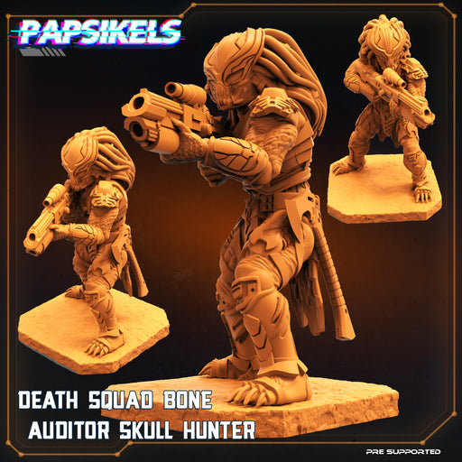 Death Squad Bone Auditor | Skull Hunters V Space Rambutan | Sci-Fi Miniature | Papsikels TabletopXtra