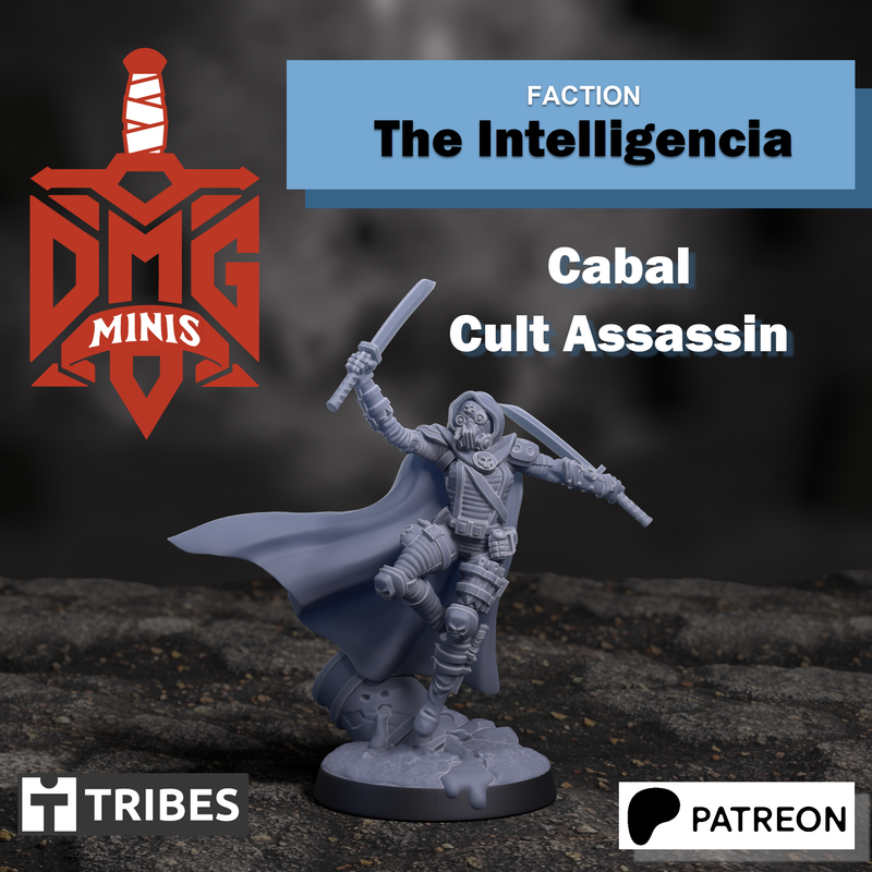 Cabal Cult Assassin | The Intelligencia | Sci-Fi Miniature | DMG Minis