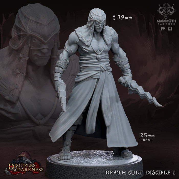 Death Cult Disciple A | Disciples of Darkness | Fantasy Tabletop Miniature | Mammoth Factory