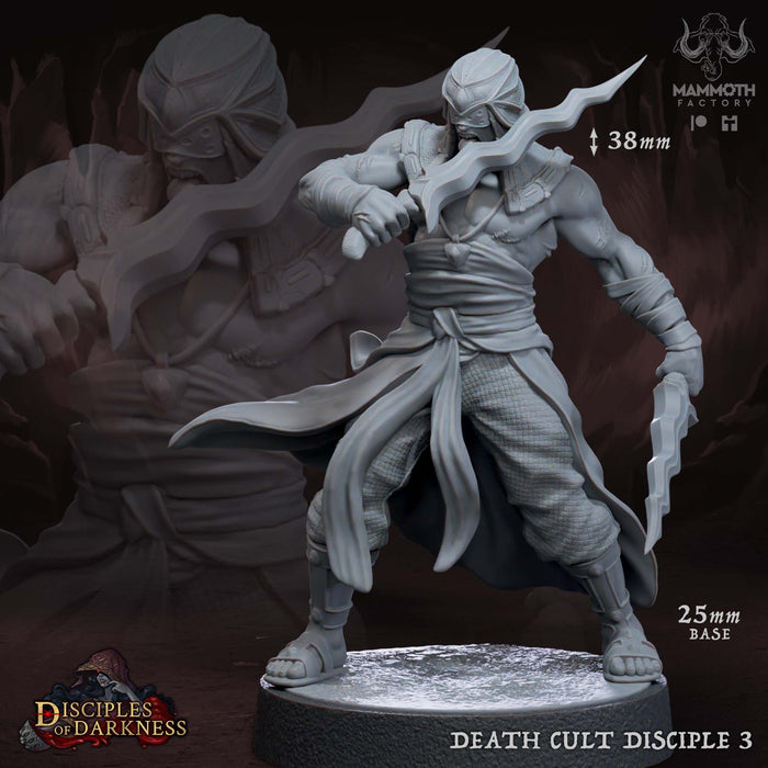 Death Cult Disciple C | Disciples of Darkness | Fantasy Tabletop Miniature | Mammoth Factory