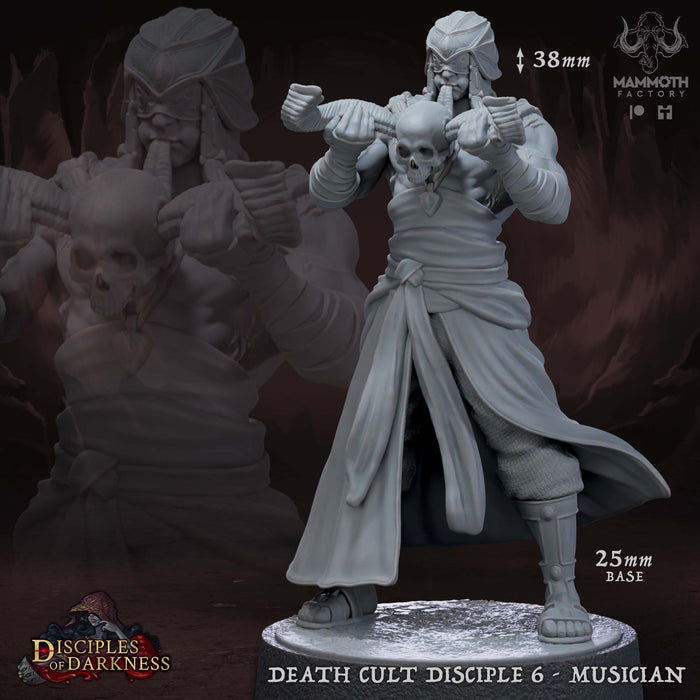 Death Cult Disciple F | Disciples of Darkness | Fantasy Tabletop Miniature | Mammoth Factory