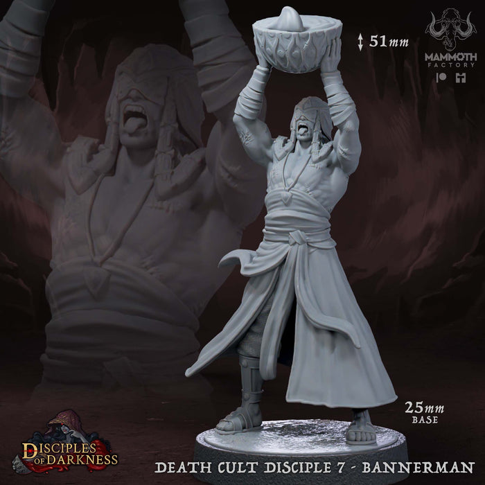 Death Cult Disciple G | Disciples of Darkness | Fantasy Tabletop Miniature | Mammoth Factory