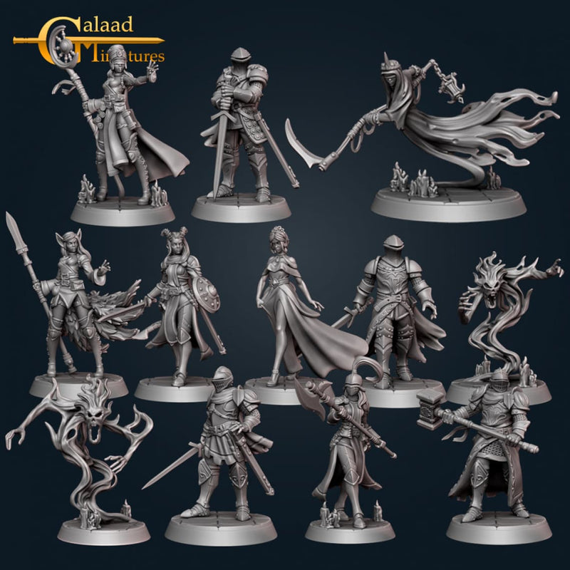 December Adventurer Miniatures (Full Set) | Fantasy Miniature | Galaad Miniatures TabletopXtra
