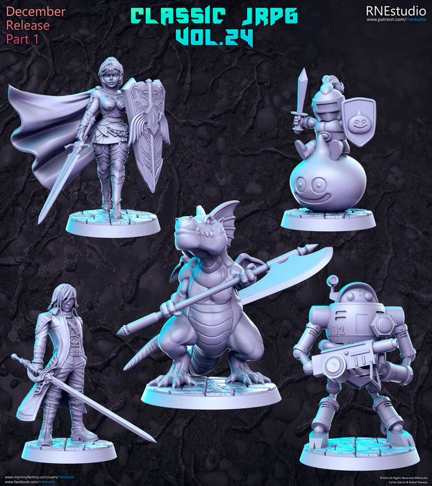 Classic JRPG Vol 24 Miniatures (Full Set) | Fantasy Miniature | RN Estudio