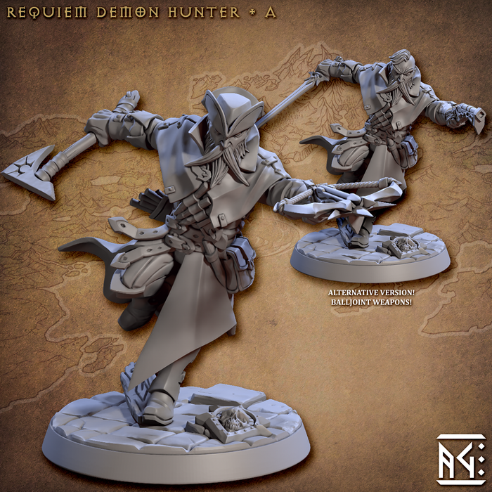 Demon Hunters Miniatures | Requiem Demon Hunters | Fantasy D&D Miniature | Artisan Guild TabletopXtra
