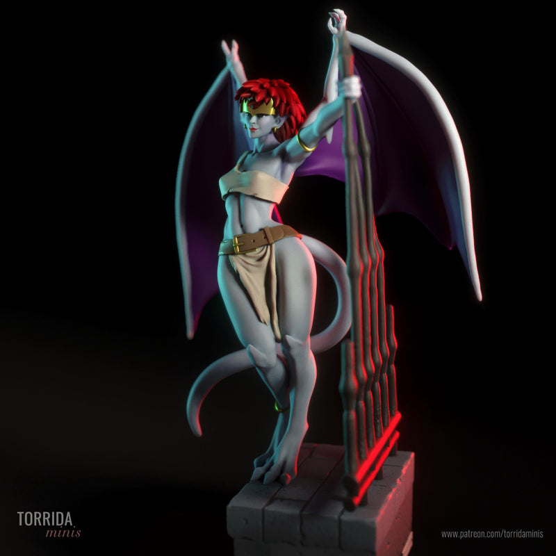 Demona | Pin-Up Statue Fan Art Miniature Unpainted | Torrida Minis