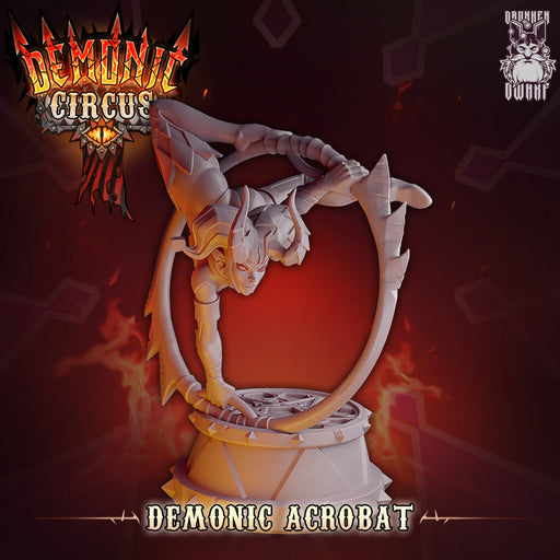 Demonic Acrobat | Demonic Circus | Fantasy Miniature | Drunken Dwarf TabletopXtra