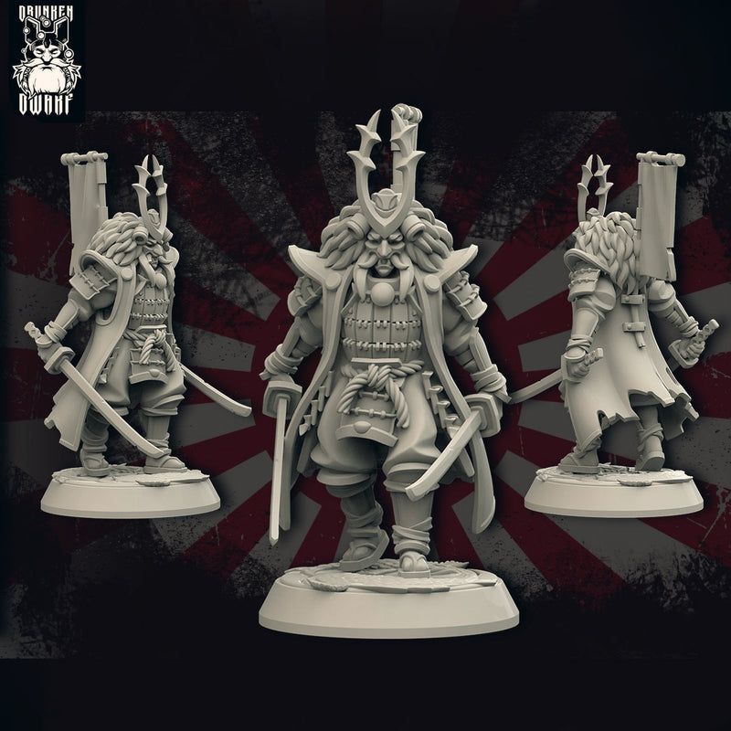 Demons & Samurai Miniatures (Full Set) | Fantasy Miniature | Drunken Dwarf TabletopXtra
