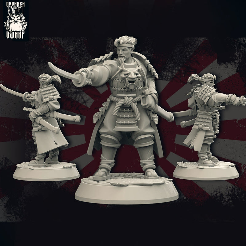 Demons & Samurai Miniatures (Full Set) | Fantasy Miniature | Drunken Dwarf TabletopXtra