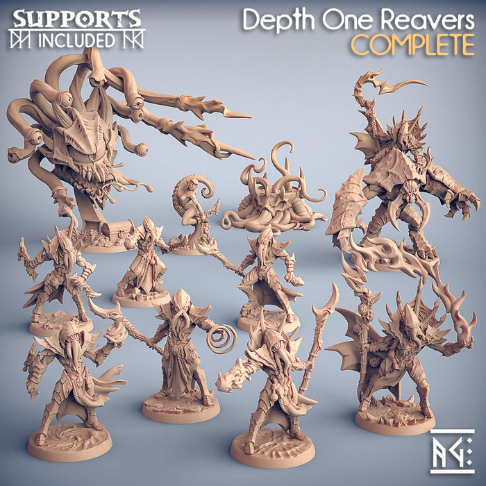 Depth One Reaver Miniatures (Full Set) | Fantasy D&D Miniature | Artisan Guild TabletopXtra
