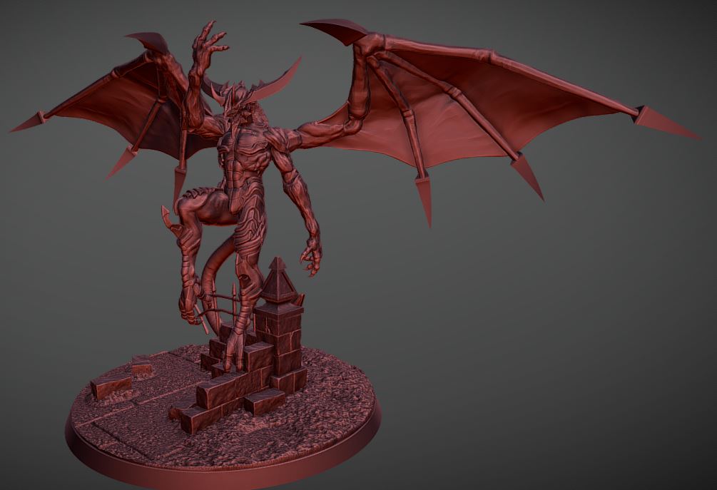 Diabolos | Fantasy Creature | Fantasy Miniature | Ethan Savage Studios TabletopXtra