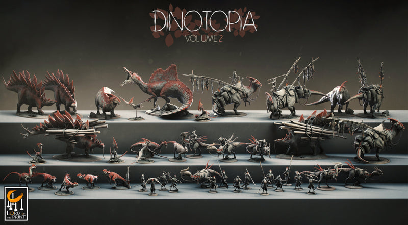 Dinotopia Part 2 Miniatures (Full Set) | Fantasy Miniature | Rescale Miniatures TabletopXtra