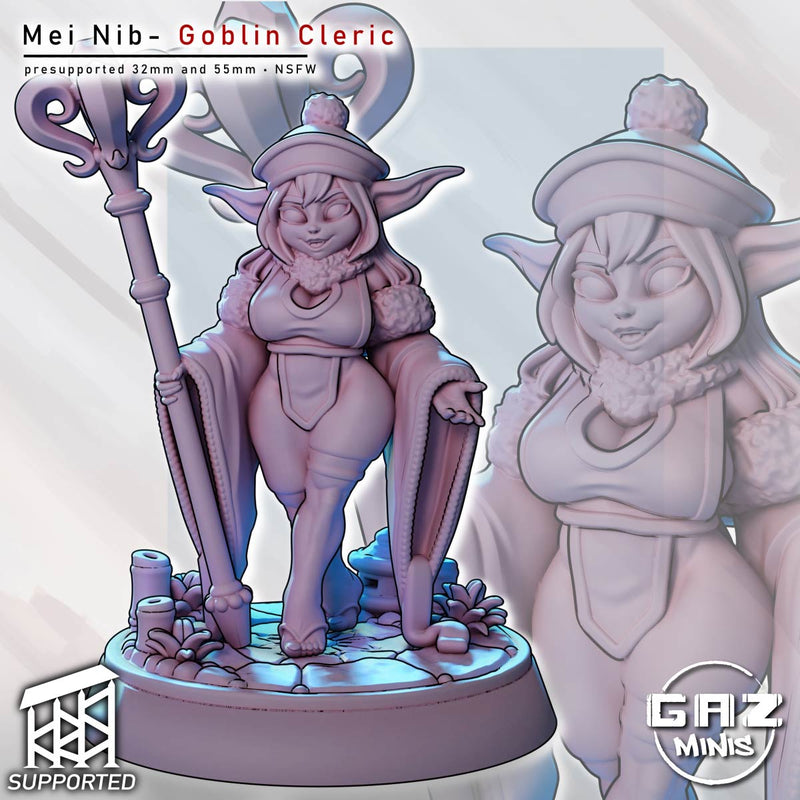 Goblin Cleric Mei-Nib | Fantasy Pin-Up | Gaz Minis