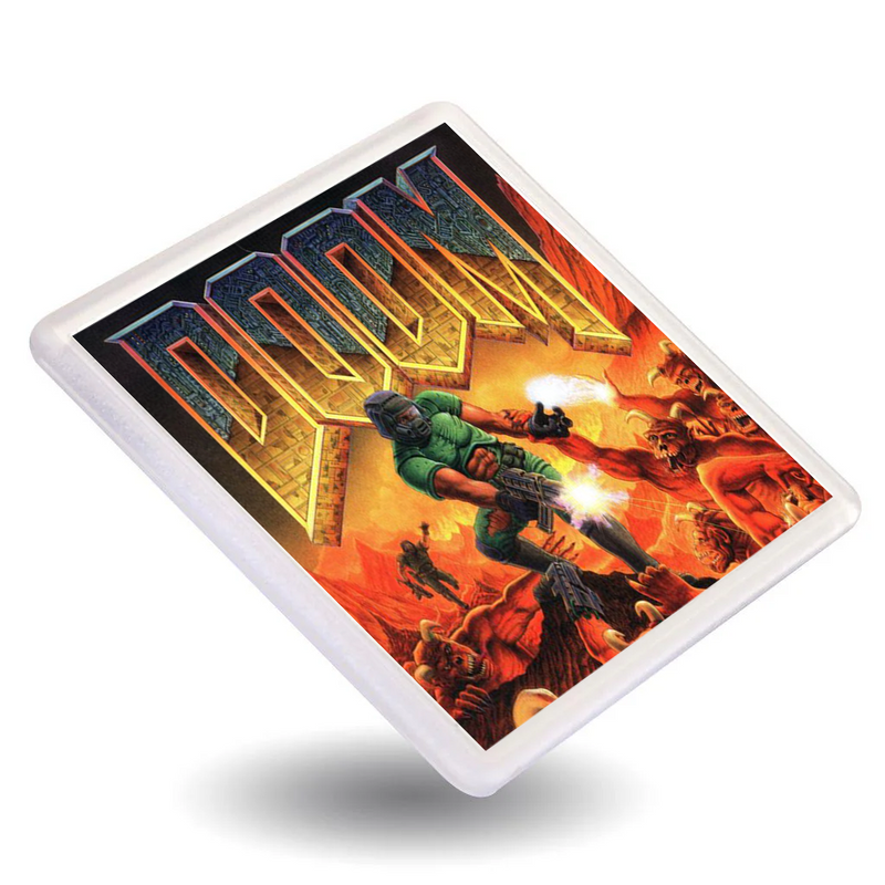 Classic Doom - Retro Gaming Box Art Gift Coasters