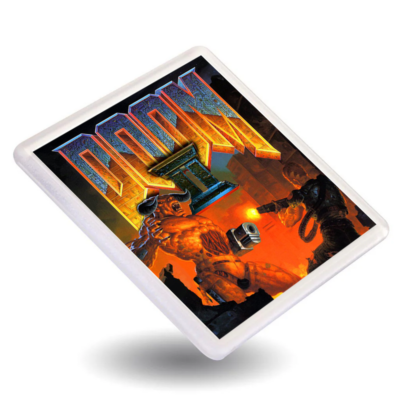 Classic Doom - Retro Gaming Box Art Gift Coasters