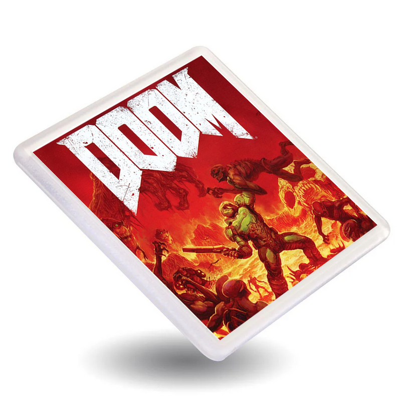 Doom - Retro Gaming Box Art Gift Coasters