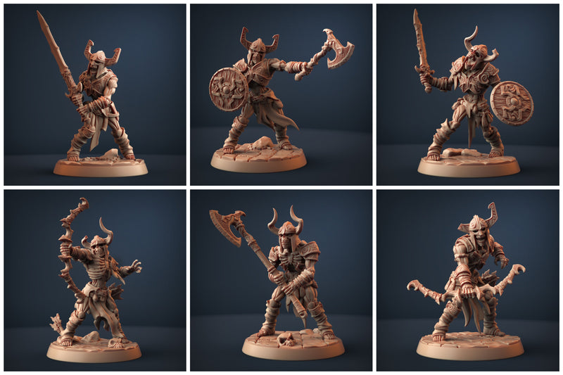 Draugr w/ Helmet Miniatures | Darkness of the Lich Lord | Artisan Guild