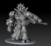 Dread Walker Demon Slayer Knight | Silver Wardens | Sci-Fi Miniature | DMG Minis TabletopXtra