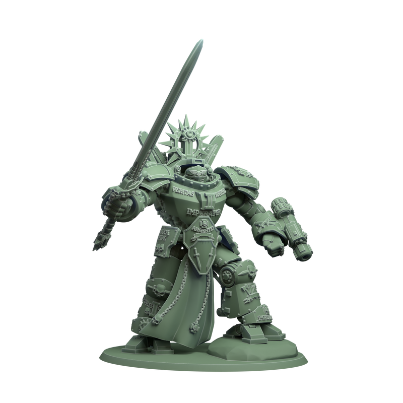 Dread Walker Demon Slayer Knight | Silver Wardens | Sci-Fi Miniature | DMG Minis