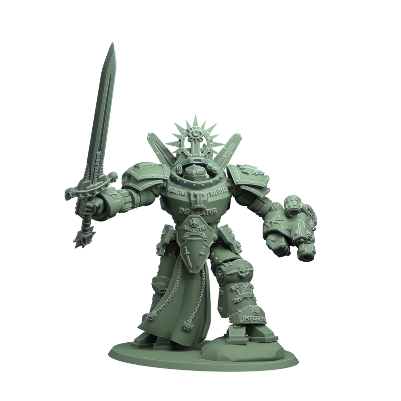 Dread Walker Demon Slayer Knight | Silver Wardens | Sci-Fi Miniature | DMG Minis