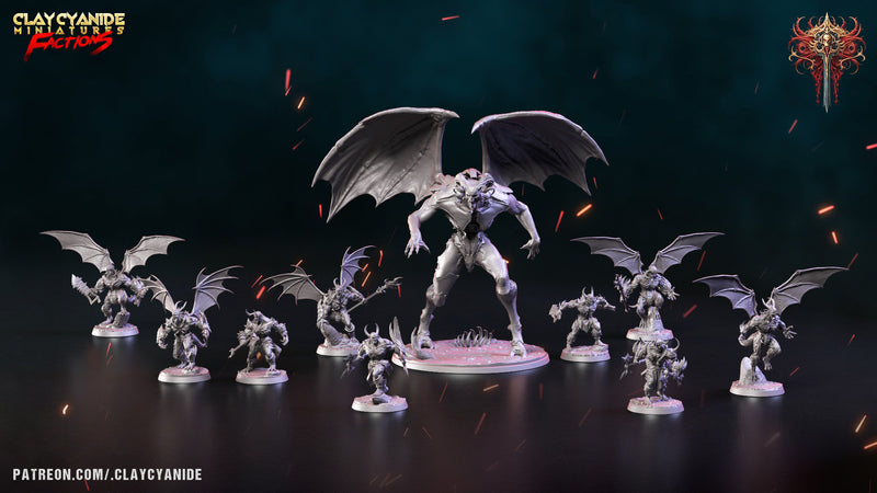 Dreadblood Mauler Miniatures (Full Set) | Fantasy Miniature | Clay Cyanide