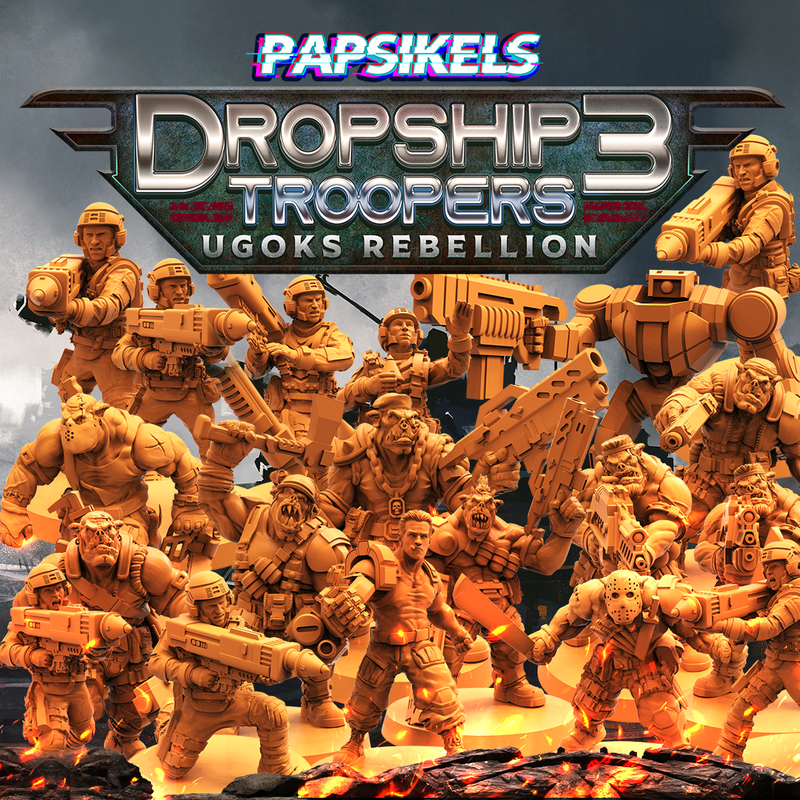 Dropship Troopers III Miniatures (Full Set) | Sci-Fi Miniature | Papsikels TabletopXtra