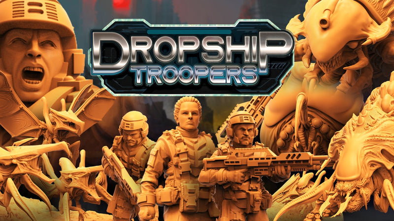 Dropship Troopers Miniatures (Full Set) | Sci-Fi Miniature | Papsikels TabletopXtra