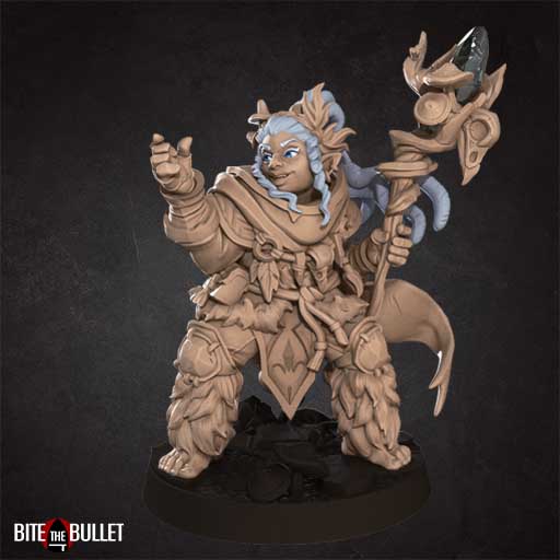 Druid | Halflings | Fantasy Miniature | Bite the Bullet TabletopXtra