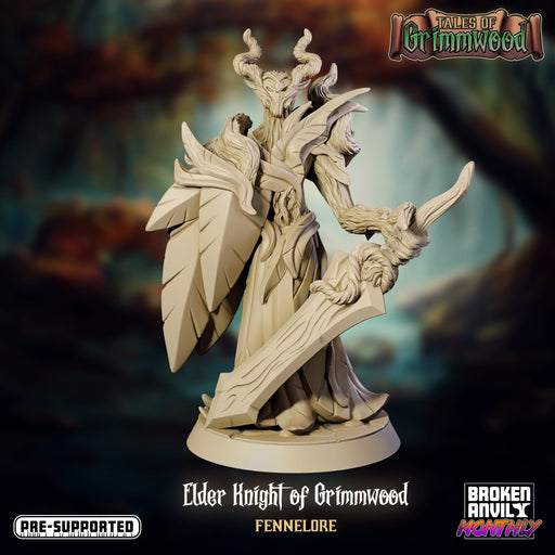 Dryad Elder Knight of Grimwood Fennlore | Tales of Grimmwood | Tabletop RPG Miniature TabletopXtra
