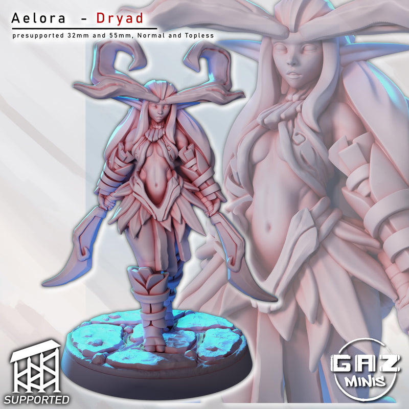 Dryad Aelora | Fantasy Pin-Up | Gaz Minis