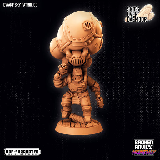 Dwarf Sky Patrol B | Skies Over Daemoor | Tabletop RPG Miniature TabletopXtra