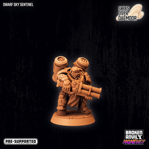 Dwarf Sky Sentinel | Skies Over Daemoor | Tabletop RPG Miniature TabletopXtra