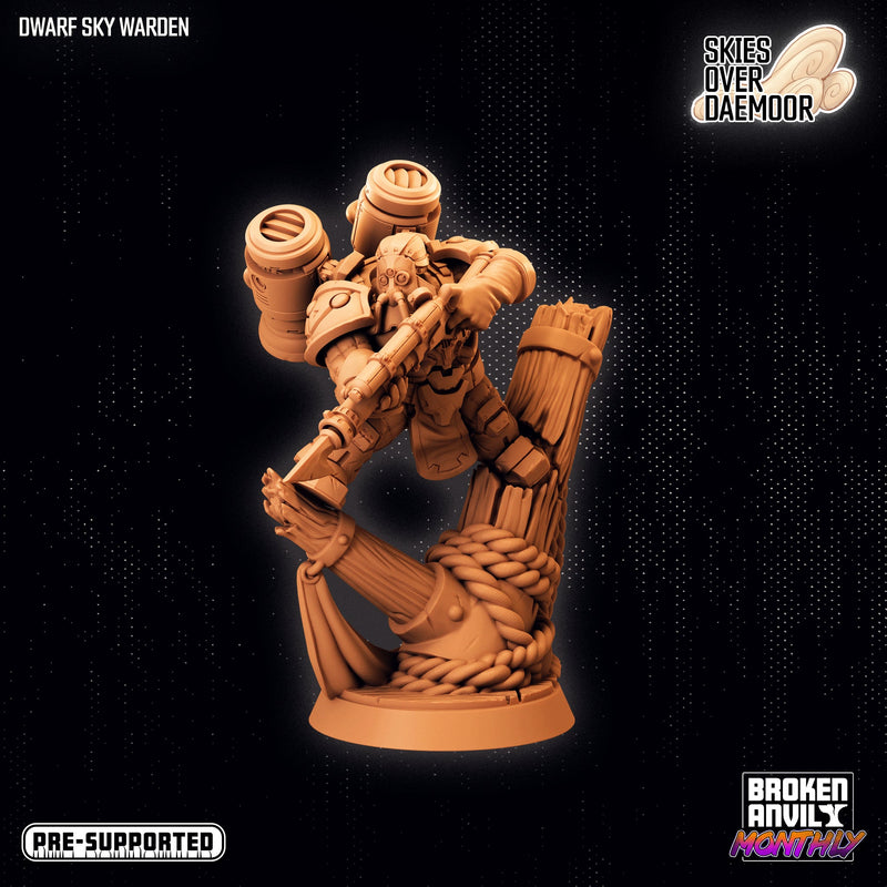Dwarf Sky Warden | Skies Over Daemoor | Tabletop RPG Miniature TabletopXtra