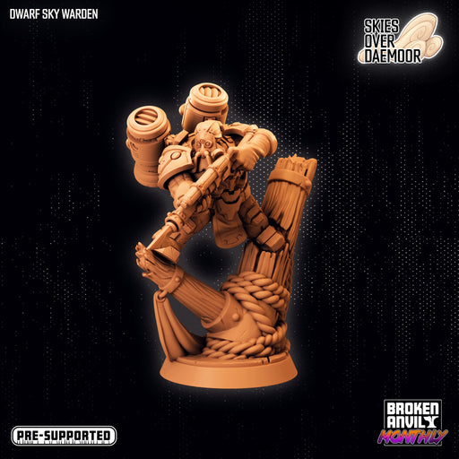 Dwarf Sky Warden | Skies Over Daemoor | Tabletop RPG Miniature TabletopXtra