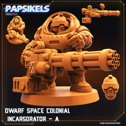 Dwarf Space Colonist Miniatures | Skull Hunters V Space Rambutan | Sci-Fi Miniature | Papsikels TabletopXtra