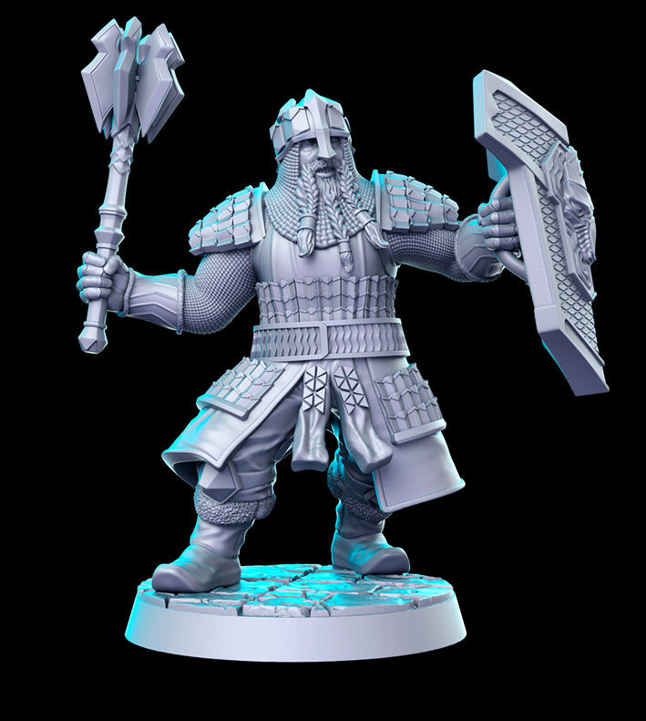 Dwarf w/ Mace | Against the Shadows Vol 4 | Fantasy Miniature | RN Estudio TabletopXtra