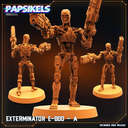 E-800 Exterminator Miniatures | The Exterminator | Sci-Fi Miniature | Papsikels TabletopXtra