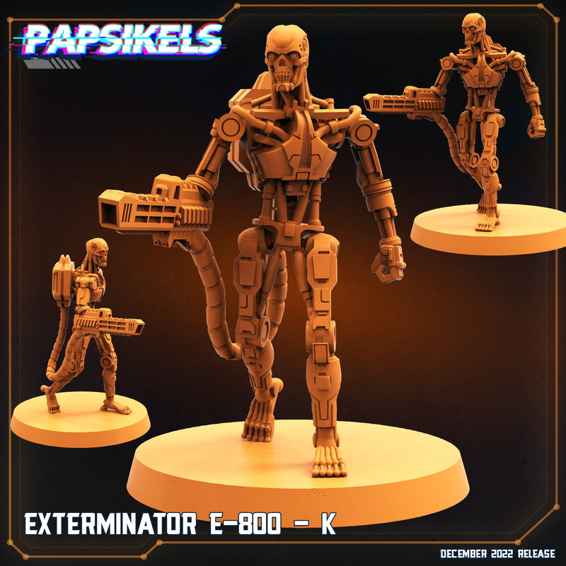 E-800 Exterminator Miniatures | The Exterminator | Sci-Fi Miniature | Papsikels TabletopXtra