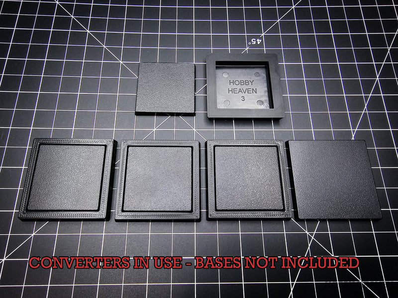40 to 50mm Square Bases Converters 3d Print