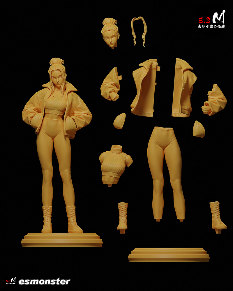 Monkey King V2 | Pin-Up Statue Fan Art Miniature Unpainted | E.S Monster