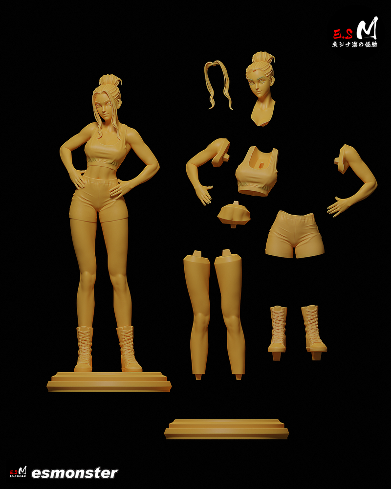 Monkey King V2 | Pin-Up Statue Fan Art Miniature Unpainted | E.S Monster