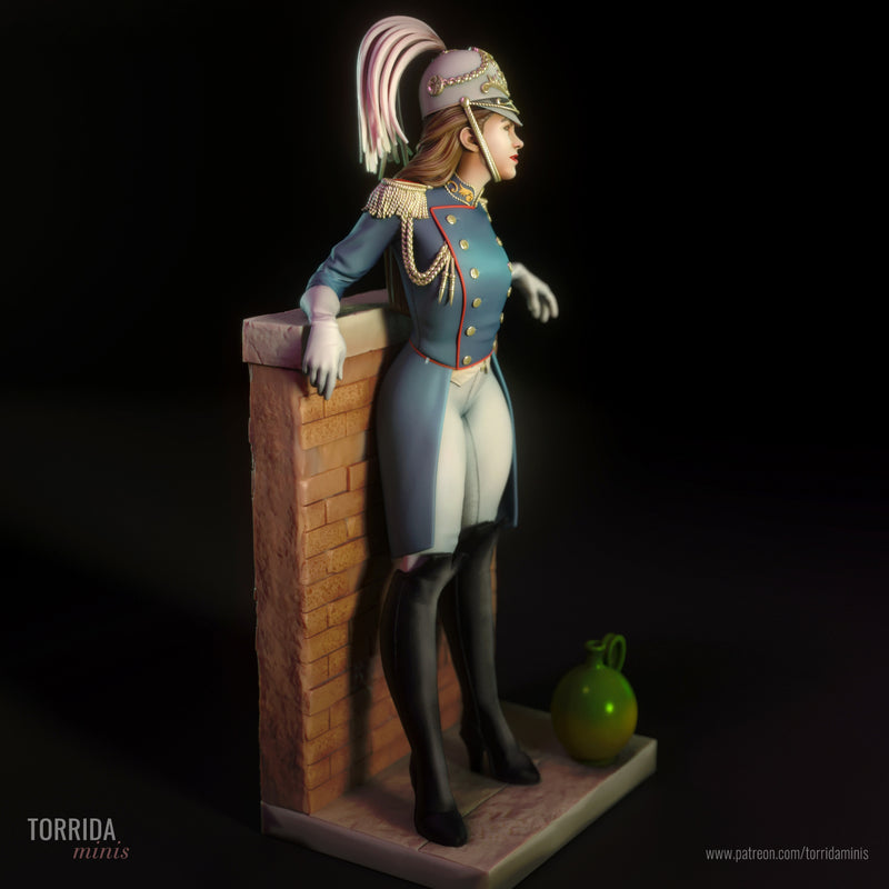Elis | Pin-Up Statue Fan Art Miniature Unpainted | Torrida Minis