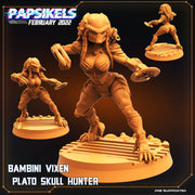 Elite Vixen Skull Hunter Miniatures | Aliens Vs Skull Hunters | Sci-Fi Miniature | Papsikels TabletopXtra