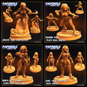 Elite Vixen Skull Hunter Miniatures | Aliens Vs Skull Hunters | Sci-Fi Miniature | Papsikels TabletopXtra