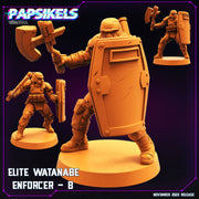 Elite Watanabe Enforcer Miniatures | Cyberpunk | Sci-Fi Miniature | Papsikels TabletopXtra