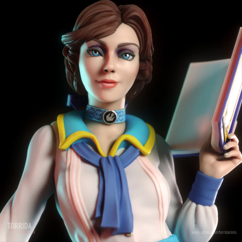 Elizabeth | Pin-Up Statue Fan Art Miniature Unpainted | Torrida Minis