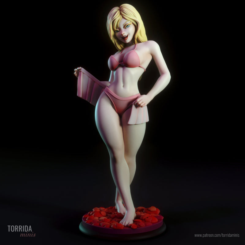 Ellen | Pin-Up Statue Fan Art Miniature Unpainted | Torrida Minis