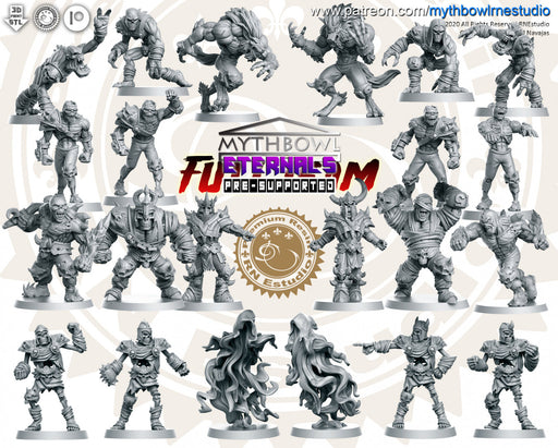 Eternals Miniatures (Full Team) | Mythbowl | Fantasy Miniature | RN Estudio TabletopXtra